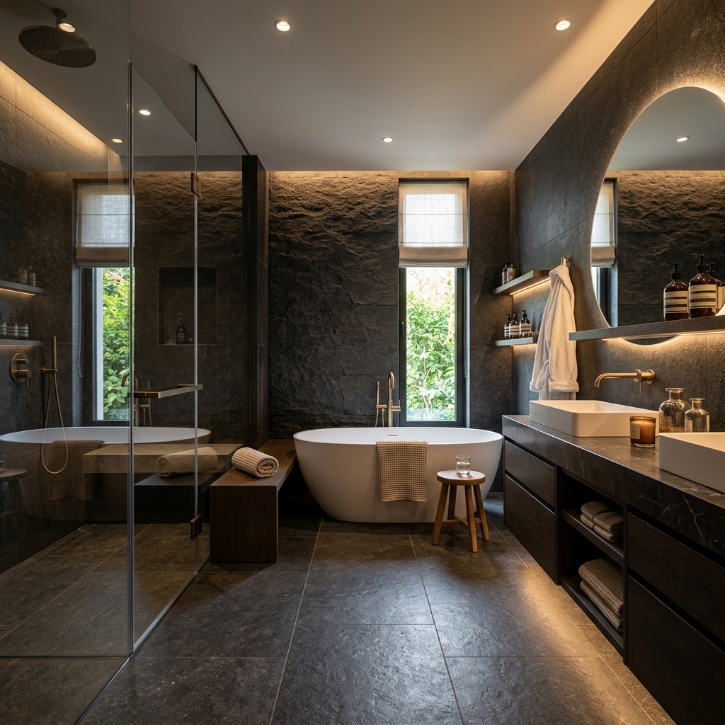 Modern Master Suite Bathroom